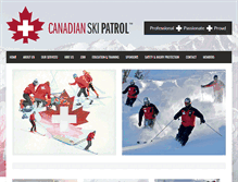 Tablet Screenshot of canskipatrol.com